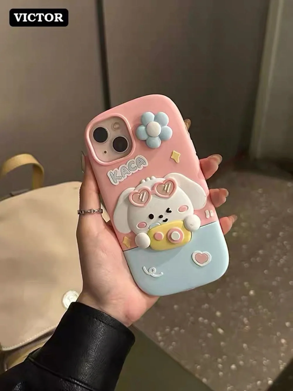 NWT Cute 3D Cartoon Puppy Silicone Case for iPhone 14 Pro